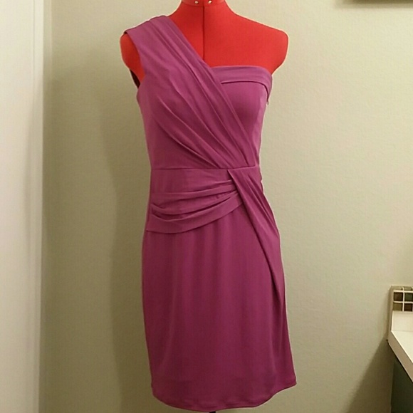 Max & Cleo Dresses & Skirts - EUC Max & Cleo fuchsia pleated draped dress